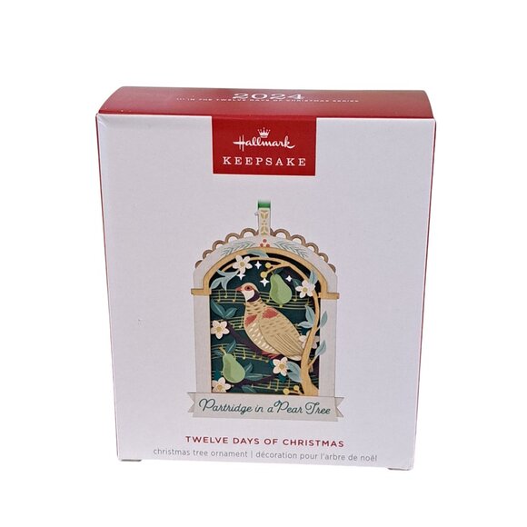 2024 Hallmark Keepsake Twelve Days of Christmas Ornament Papercraft 1st … - Picture 8 of 9